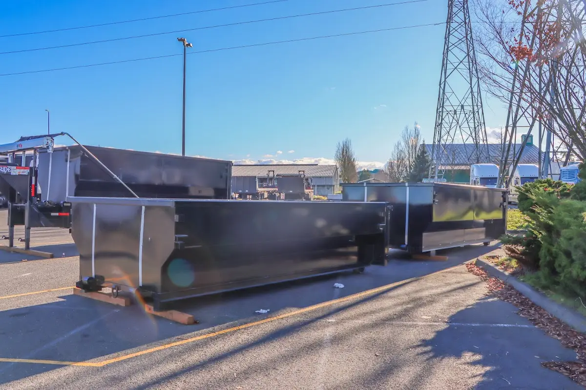 Roll-off dumpster ready for waste disposal at job site for Estate Cleanout Dumpster Rental in Socorro